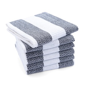 Paño de Cocina Absorbente, Reutilizable y Ecológico de Algodón, Diseño a Cuadros y Rayas, Popular, para Cocina y Comedor, Venta al Por Mayor - Product Image 3