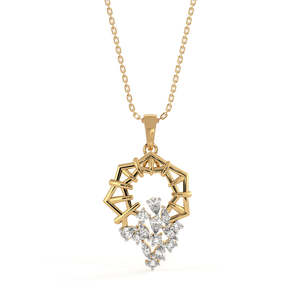 NOVAMART Fine 925 Sterling Silver Alba Pendant <b>Necklace</b> <b>Chain</b> Geometric Animal Gold Diamond Pearl Classic Religious Engagement G - Product Image 1