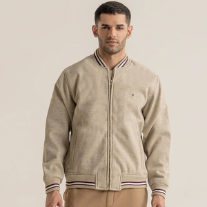 Chaqueta Universitaria de Alta Calidad al por Mayor para Hombre, Bordado Chenille, Mangas de Cuero, Chaqueta Universitaria Personalizada con Letras de Béisbol - Product Image 1