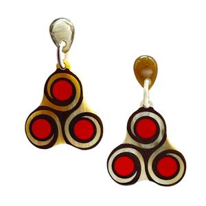 Boucles d'oreilles pendantes en corne de buffle naturelle pour femmes DTJ, style mignon, anniversaires, fêtes, modèle DHE-775, vente flash - Product Image 1