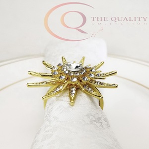 Anneaux de serviette de table en métal de luxe pour la décoration de mariage et de dîner, design écologique et intemporel - Product Image 4