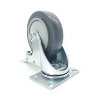 Prix usine 4 pouces roue de roulette en acier robuste avec frein TPR Inox SUS 304 pour les conteneurs d'expédition pour le Viet Nam