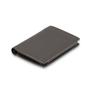 Cartera Bifold de Cuero Genuino Delgada de Alta Calidad OEM para Hombre, con Logotipo Personalizado, Bloqueo RFID, Duradera, Multifuncional, de Gran Capacidad y Corta - Product Image 1
