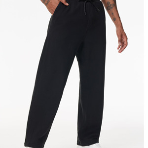 Streetwear de haute qualité Anti-rides Style ample droite décontracté pantalons et pantalons pour hommes personnalisés hommes teints en plaine pantalons pour hommes - Product Image 3