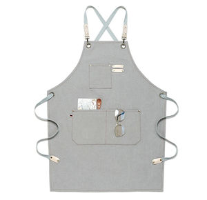 Premium Canvas Water Repellent Sleeveless Reusable Gardening Milk Tea Shop Cafe Restaurant Kitchen <b>Cooking</b> <b>Aprons</b> Logo Custom - Product Image 5