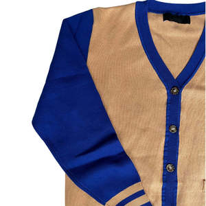 Pull cardigan personnalisé avec broderie, manches longues, 100% coton, boutons, respirant, épais, col en V, automne, vêtements de sororité, vêtements universitaires - Product Image 2