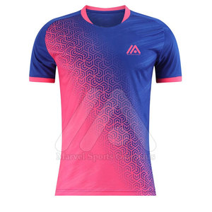 เสื้อฟุตบอลทีมฟุตบอลผ้าโพลีเอสเตอร์นุ่มใส่สบาย100% โลโก้ตามสั่ง - Product Image 1