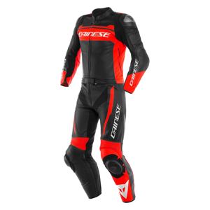 Combinaisons de course de moto en cuir anti-UV unisexe été/hiver noir/blanc/rouge - Product Image 6