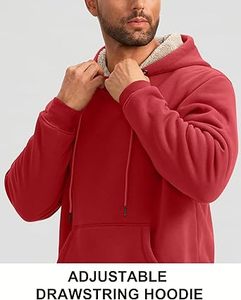 Hombres Ropa de invierno Sudaderas con capucha casuales Sudaderas con capucha de color sólido Ropa de moda Sudaderas con capucha ajustadas para hombres - Product Image 6