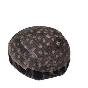 Perruque et toupet 100% cheveux humains, cheveux vierges chinois Remy, prothèse Taz Hair BD Lace Front Water Wave - Product Image 5