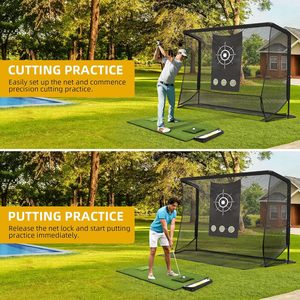 <span class=keywords><strong>Cage</strong></span> <span class=keywords><strong>de</strong></span> frappe <span class=keywords><strong>de</strong></span> <span class=keywords><strong>golf</strong></span> 10x7FT avec système <span class=keywords><strong>de</strong></span> retour automatique <span class=keywords><strong>de</strong></span> balles, filet d'entraînement <span class=keywords><strong>de</strong></span> <span class=keywords><strong>golf</strong></span> et tissu cible pour l'entraînement <span class=keywords><strong>de</strong></span> <span class=keywords><strong>golf</strong></span> en intérieur et en extérieur - Product Image 6