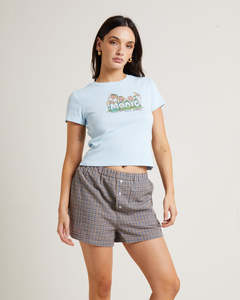 T-shirt pour femme, écologique, été, coupe ample, col rond, imprimé graphique, manches courtes - Product Image 1