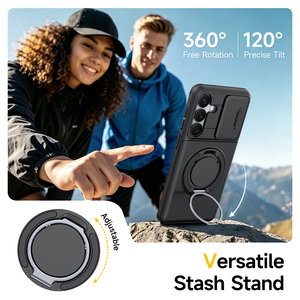 Soporte Magnético con Anillo Giratorio 360° para Coche, Cubierta de Lente, Bolsillo Oculto para Tarjetas, Cartera, Funda Antigolpes y Anticaídas para Teléfono - Product Image 3