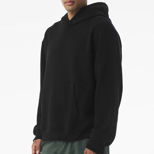 Sweat-shirt à capuche surdimensionné respirant avec logo frontal pour homme, idéal pour la salle de sport, le fitness et l'entraînement, manches longues, faible MOQ - Product Image 1