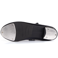 Chaussures de claquettes unisexes en cuir verni avec sangle facile, couleur beige, semelle sonore, légères, respirantes, durables, pour tout-petits, jeunes enfants et grands enfants