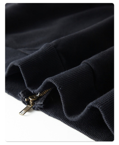 Sweat à capuche personnalisé en French Terry épais, délavé à l'acide, effet usé et décoloré par le soleil, avec double fermeture éclair - Product Image 4
