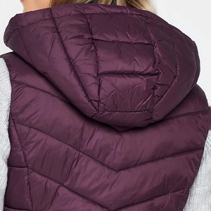 <b>Top</b> Quality Custom Logo Winter <b>Women</b> Sleeveless Puffer Gilet <b>Vest</b> Slim Fit Quilted High Neck Windproof Breathable - Product Image 5