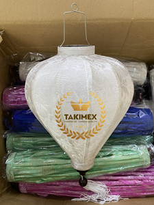 Trang trí đèn Lồng tre lụa đèn lồng ngoài trời treo HOI một đèn lồng cho nhà hàng trang trí sản xuất tại Việt Nam Giá Rẻ - Product Image 2