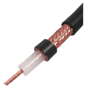 สายโคแอกเชียลทองแดงเปลือยสีดำ50ohm RG214สำหรับการสื่อสารและระบบเครือข่าย - Product Image 5