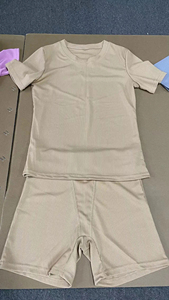 OEM personalizado 2024 Primavera Verano salón lleva camiseta acanalada y pantalones cortos streetwear 2 dos piezas loungewear conjuntos de ropa de mujer - Product Image 5