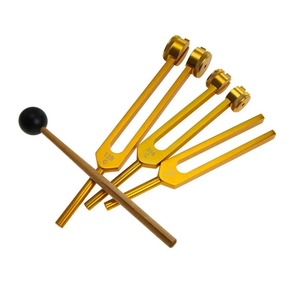 Diapasones Manuales de Aleación de Aluminio Ponderados 128HZ 256HZ, Juego de 3, Instrumento Quirúrgico para Sanación por Sonido, ENT, Chakra, Certificado ISO - Product Image 1
