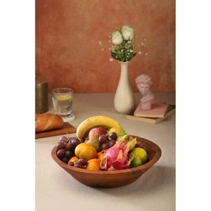 Bol de service à salade en bois de qualité supérieure pour la maison Grand bol de centre de table décoratif en bois d'acacia pour la décoration intérieure - Product Image 1