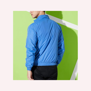 Veste en polyester-coton coupe confortable pour hommes veste en polyester-coton respirante chaude et légère pour l'extérieur - Product Image 4