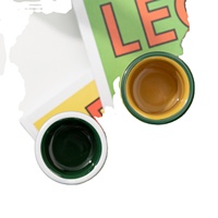 Juego de Tazas de Cerámica de Borosilicato de Alta Calidad Serie Soju Drip (4 Piezas), Estilo Coreano, 20 oz, Color Personalizado, para Café, Té, Cola, Agua Caliente/Fría