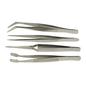 Coeur rose léger breloques pince à cils pointes de fibres pointues manipulation facile outils de beauté pinces à cils durables breloques - Product Image 1