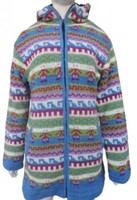 Veste d'hiver longue en laine pour homme, à capuche, avec fermeture éclair, techniques de tricot floral, col rond épais, options grandes tailles