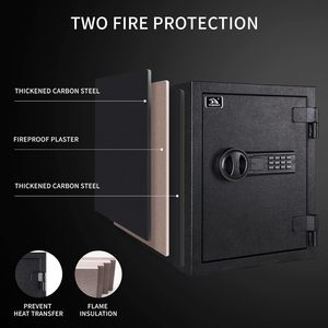 <span class=keywords><strong>TIGERKING</strong></span> Coffre-fort domestique ignifuge de 1,24 pi³, coffre-fort en acier avec serrure numérique pour la maison et le bureau - Product Image 4