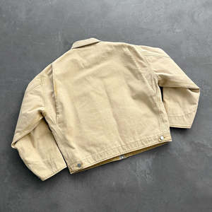 Chaqueta Bomber Personalizada de Alta Calidad, Transpirable, con Cierre, Forro de Lona, Logotipo Frontal, Estilo Detroit Workwear para Hombre - Product Image 2