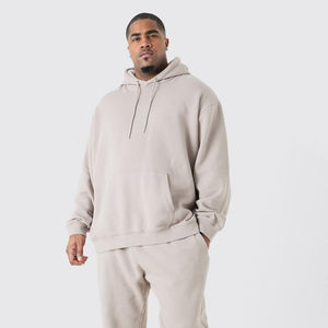 Combinaison de jogging athlétique décontractée pour hommes ensemble de survêtement surdimensionné pantalons de survêtement à capuche pantalons de survêtement motif solide tenue quotidienne - Product Image 2