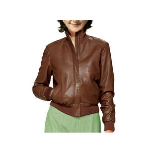 Leather <b>Women</b> Jacket <b>Women</b> 2022 High Quality Windproof Sheepskin Leather jacket - Product Image 3