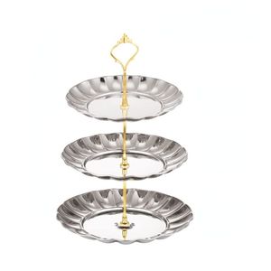 Soporte clásico de chocolate de metal antiguo para servir dulces, cupcakes y muffins en reuniones formales y festivas - Product Image 4