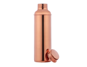 Handmade High Quality Copper Bottle with Matte <b>Glass</b> for Home Kitchen Hotel Bar Travel Gym Office Use - Product Image 4