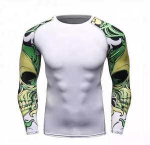 Premium sublimado MMA Rashguard manga corta Camisa de manga larga compresión BJJ Jiu Jitsu No Gi Grappling ropa deportiva OEM - Product Image 1
