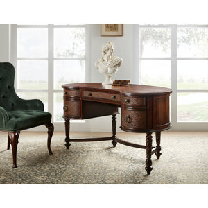 Natural Birch Rectangular <b>Computer</b> Desk with Hinged-Door <b>Storage</b> and Charging Cable 1-Year Warranty - Product Image 3