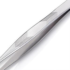 Juego de Pinzas para Cejas de Acero Inoxidable Quirúrgico de Alta Calidad con Punta Inclinada, Premium, Personalizable, para Depilación y Extensión de Pestañas - Product Image 4