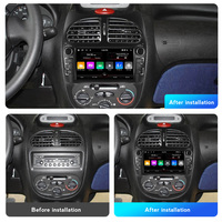 MEKEDE Android 7 pouces Pantalla Carro Car Navigation 360 Audio Stéréo Car-play Multimédia pour Peugeot 206 206CC 206SW 2000-2008