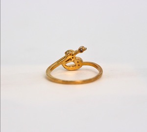 แหวนทองคำแท้ 14K สีเหลือง ประดับเพชรทรงกลม 1 กะรัต เพาะเลี้ยงในห้องปฏิบัติการ ขัดเงาอย่างดี แหวนแต่งงานสำหรับผู้หญิง สี D ถึง G ระดับความสะอาด IF SI2 - Product Image 6