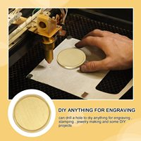 Pièces vierges modernes en alliage de zinc plaqué pour gravure laser, pièces commémoratives de voyage, 40 mm, pour boîtes et projets DIY