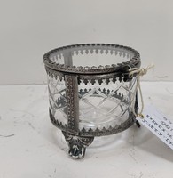 Les mieux notés meilleure vente dernière conception boîte en verre bordure en laiton biseauté verre stockage bijoux anneau et boucle d'oreille souvenir boîte Antique