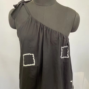 Vestido de fiesta largo bloque impreso silueta recta manga larga cintura Natural vestido de lino personalizado Boho Vacation Plus - Product Image 1