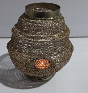 High Quantity in Bulk Gold Cylinder Shape Fashionable Trending <b>Tealight</b> Wire Basket for Wedding Parties Christmas - Product Image 3
