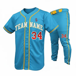 Ensemble d'uniformes de baseball élégants, vêtements de sport personnalisés avec une coupe confortable pour les équipes, les écoles et les joueurs. - Product Image 1