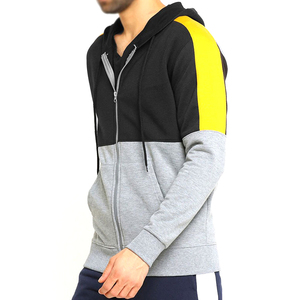 Men's Lightweight 100% Cotton Fleece Zipper <b>Hoodie</b> <b>Trendy</b> for Casual Wear and Winter Sports Training Plain Dyed - Product Image 2