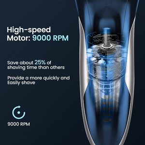 Afeitadora Eléctrica Recargable para Hombre, Húmeda/Seca, con 3 Cabezales Rotatorios, Impermeable IPX7, Mini Afeitadora para Cara y Cuerpo, para Uso en Autocaravanas - Product Image 5