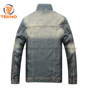 Chaquetas vaqueras de último diseño 2025 para hombre, temporada de invierno transpirable, venta al por mayor, precios baratos, chaqueta vaquera de talla grande para hombre - Product Image 2