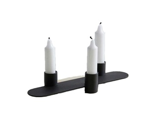 Bougeoir géométrique en fer un accent moderne pour les tables, les étagères et les décorations d'événements. - Product Image 1